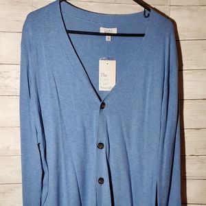 Mens XL Croft and Barrel Button Up Cardigan Sweater NWT